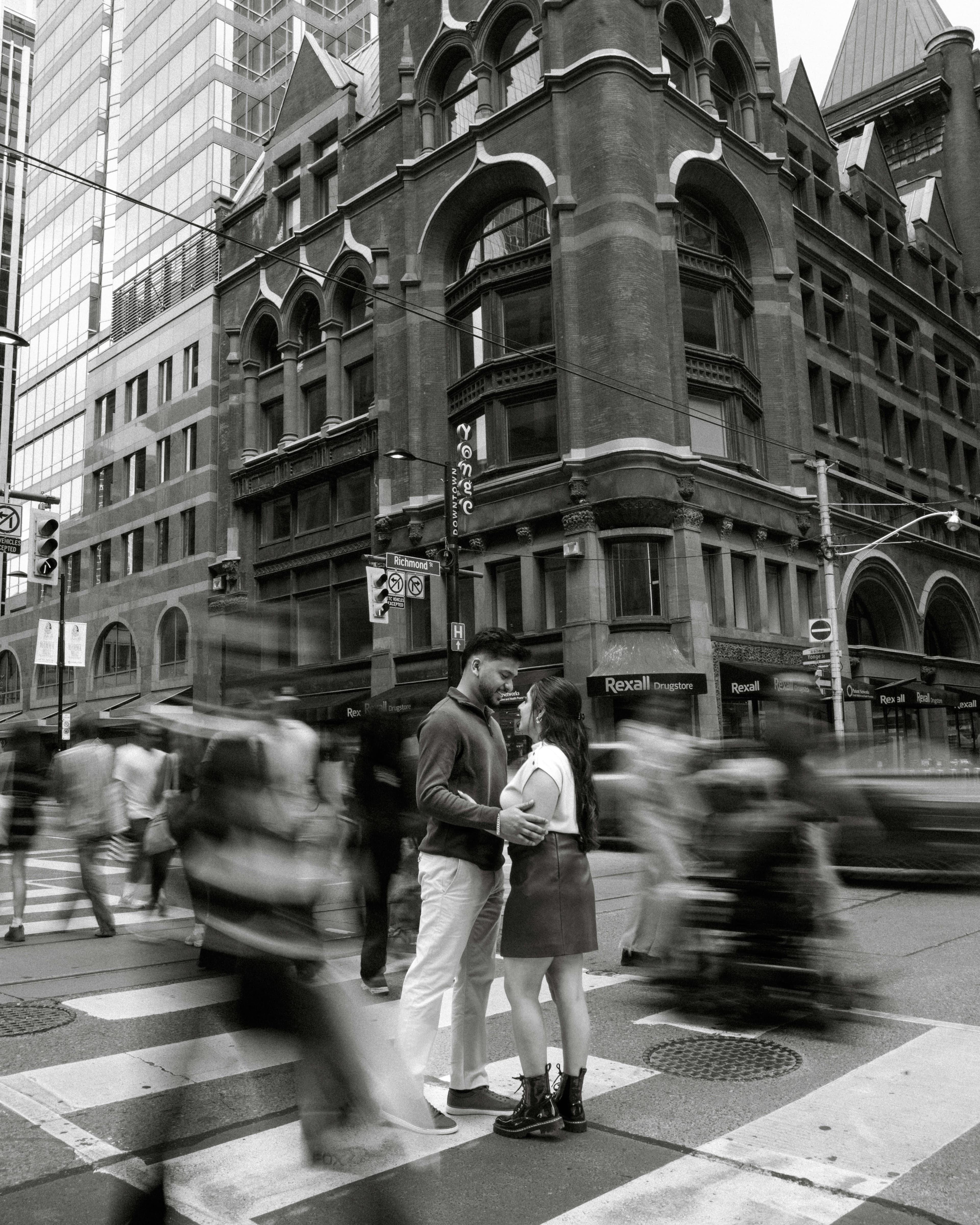 Alex and Lauren together in a quiet moment in Toronto