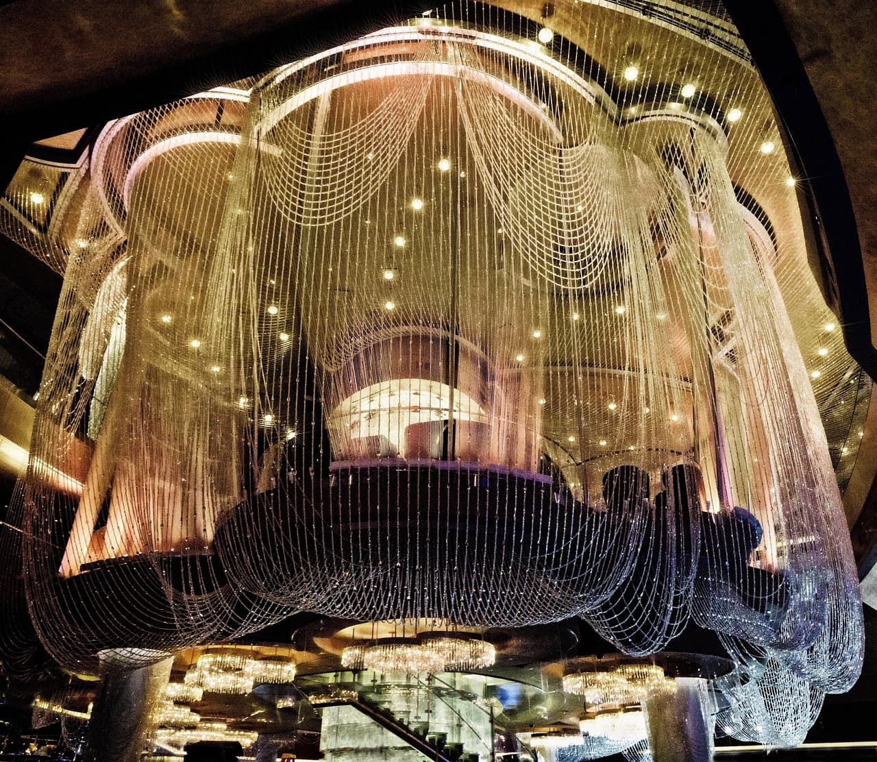 The Chandelier lounge at The Cosmopolitan